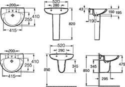 Раковина Roca Victoria 327395000 52 см - фото 66655