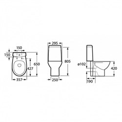 Унитаз-компакт Roca Victoria Nord 342ND7000 - фото 66751