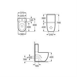 Унитаз-компакт Roca N-Meridian Compact 342248000 - фото 66798