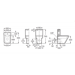 Унитаз-компакт Roca Hall 342628000 - фото 66922