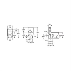 Унитаз-компакт Roca N-Meridian 342247000 - фото 67209