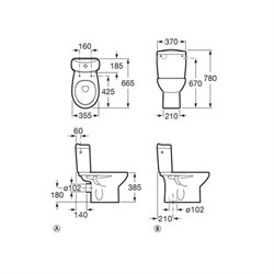 Унитаз-компакт Roca Debba Victoria 342399000 - фото 67225
