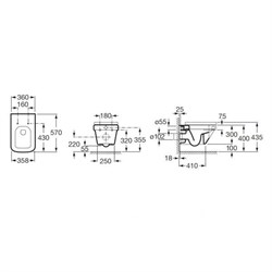 Унитаз подвесной Roca Dama-N 346787000 - фото 67255