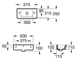 Раковина Roca Hall 325883000 50 см - фото 67347