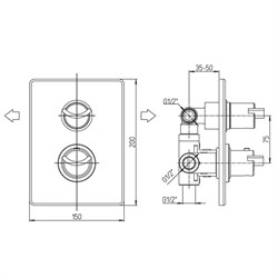 Смеситель Paini Morgana 73PW691TH для душа - фото 70996