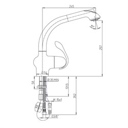 Смеситель Paini Кухня USPA5668Y для кухни - фото 71187