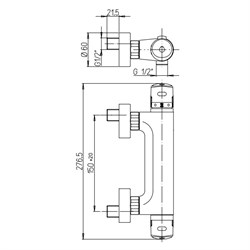 Смеситель Paini Cooper 80CR511TH  для душа - фото 71281
