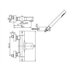 Смеситель Paini Ovo 86PA105TH для ванны - фото 71380