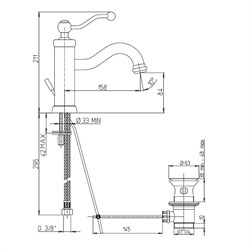 Смеситель Paini Duomo 88OP211 для раковины - фото 71428