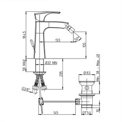 Смеситель Paini Lady 89PA306 для биде - фото 71455