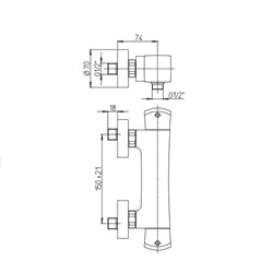 Смеситель Paini Lady 89PA511TH для душа - фото 71458