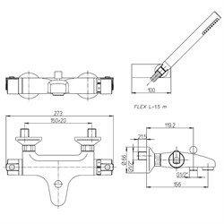 Смеситель Paini Arena 92CR105TH - фото 71485
