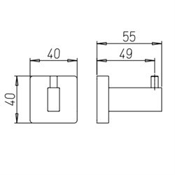 84CR011 Крючок для халата, Dax-R - фото 72013