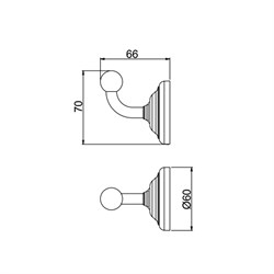 Крючок для халата Paini Duomo 88CR011 - фото 72017