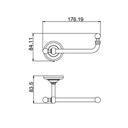 Держатель для туалетной  бумаги Paini Duomo 88CR051 - фото 72019