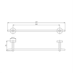 Держатель для полотенец Paini Pixel 81CR001 - фото 72299