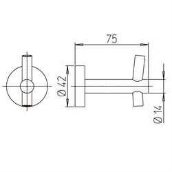 Крючок для халата Paini Pixel 81CR011 - фото 72301