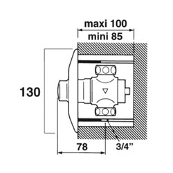 Самозакрывающийся кран Presto 60 B 15233 для писсуара - фото 72374