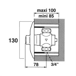 Самозакрывающийся кран Presto 60 B 15233 для писсуара - фото 72376