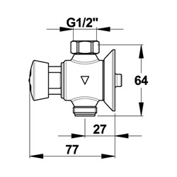Самозакрывающийся кран Presto P12 31001 для писсуара - фото 72388