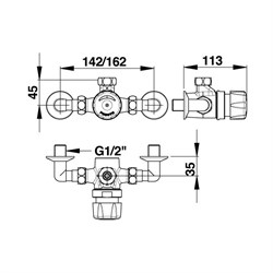 Порционный смеситель Presto Alpa S  35168 для душа - фото 72398