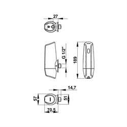 Порционный кран Presto Sensao 8400 55360 для писсуара - фото 72429