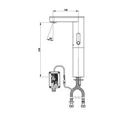 Бесконтактный смеситель Presto So'o 56215 для раковины - фото 72474