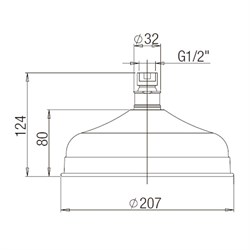 Верхний душ Paini 50CR759ANT классика - фото 72510