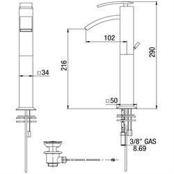 Jacuzzi Glint 0IQ00488JA00 - фото 72717
