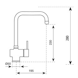 Смеситель для кухни Paini Cox 78CR5881B90KM - фото 73462