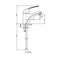 Смеситель для раковины Paini Trento TRCR205LMKM - фото 73582