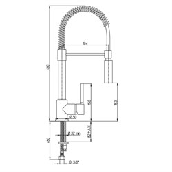 Смеситель для кухни Paini Cox 78CR557PEKM - фото 73616