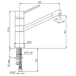 Смеситель для кухни Paini Cox 78CR573KM - фото 73625