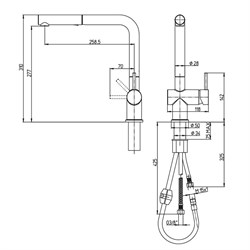 Смеситель для кухни Paini Cucina HDCR566KM - фото 73652