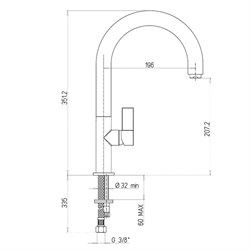 Смеситель Paini Cox 78CR572PSALMKM для кухни - фото 73807
