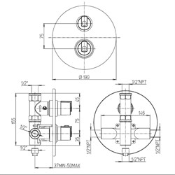 Смеситель для душа Paini Arena 92CR690TH - фото 74122