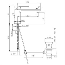 Jacuzzi ALBA 0LB00288JA00 - фото 74528