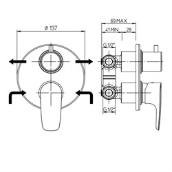 Jacuzzi ALBA 0LB00400JA00 - фото 74660