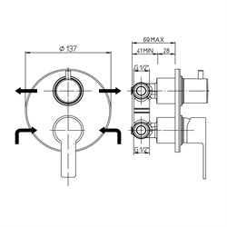 Jacuzzi EOLO 0EO00400JA00 - фото 74776