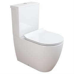Набор Sanitana компакт CORAL: чаша BTW + сливной бачок + крышка slim с механизмом (микролифт) - фото 74993