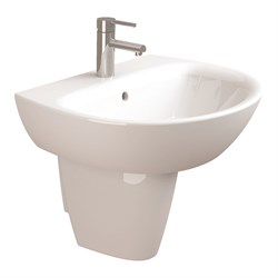 Раковина подвесная 60 Sanitana MUNIQUE с полупьедесталом - фото 75332