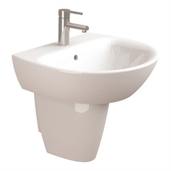 Раковина подвесная 55 Sanitana MUNIQUE с полупьедесталом - фото 75340