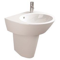 Раковина подвесная 60 Sanitana POP с полупьедесталом - фото 75352