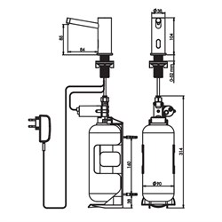 Бесконтактный дозатор для мыла Presto 52043 - фото 75859