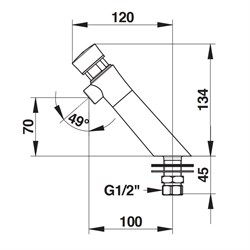 Порционный кран Presto Neo 65100 для раковины - фото 75889