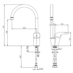 Смеситель для кухни Paini Sicily 632L570PNLMKM - фото 75917