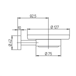 Мыльница Paini Pixel 81CR021BI - фото 75945