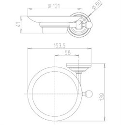 Мыльница Paini Duomo 88CR021BI - фото 75951