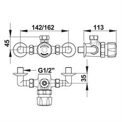 Смеситель Presto ALPA 35814 для душа - фото 75985