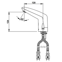 Бесконтактный смеситель Presto VOLTA 55160 для раковины - фото 76036